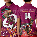 custom-text-and-number-maroons-rugby-polo-shirt-kid-queensland-kangaroo-aboriginal-dot-paintings