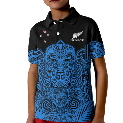 custom-text-and-number-new-zealand-tiki-rugby-polo-shirt-kid-nz-maori-koru-pattern-ver05