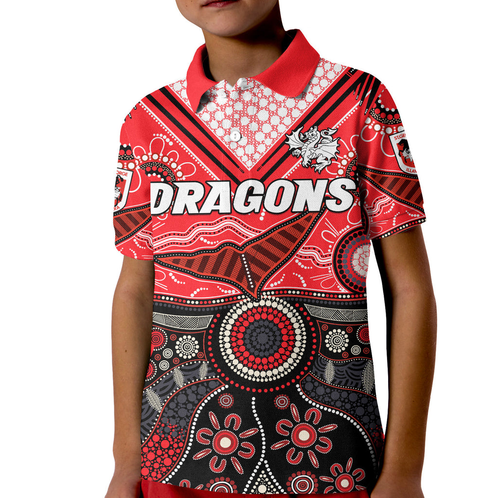 dragons-rugby-polo-shirt-kid-indigenous-pattern-artsy-version