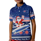 australia-christmas-polo-shirt-kid-aussie-aboriginal-santa-claus-is-surfing-with-kangaroo