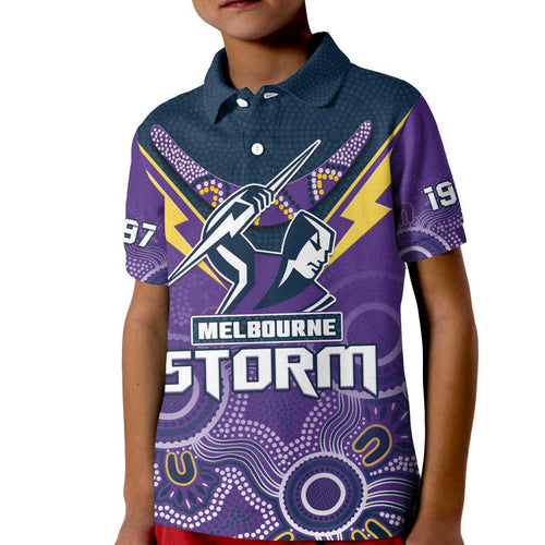 custom-text-and-number-melbourne-storm-rugby-polo-shirt-indigenous-boomerang-gradient-style