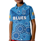 custom-text-and-number-nsw-blues-rugby-polo-shirt-kid-new-south-wales-aboriginal-dot-painting-unique-version