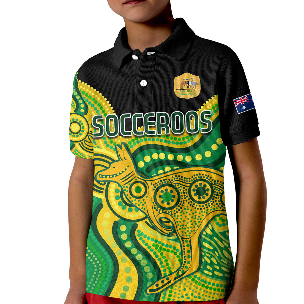 australia-soccer-polo-shirt-kid-world-cup-football-2022-socceroos-we-are-champions