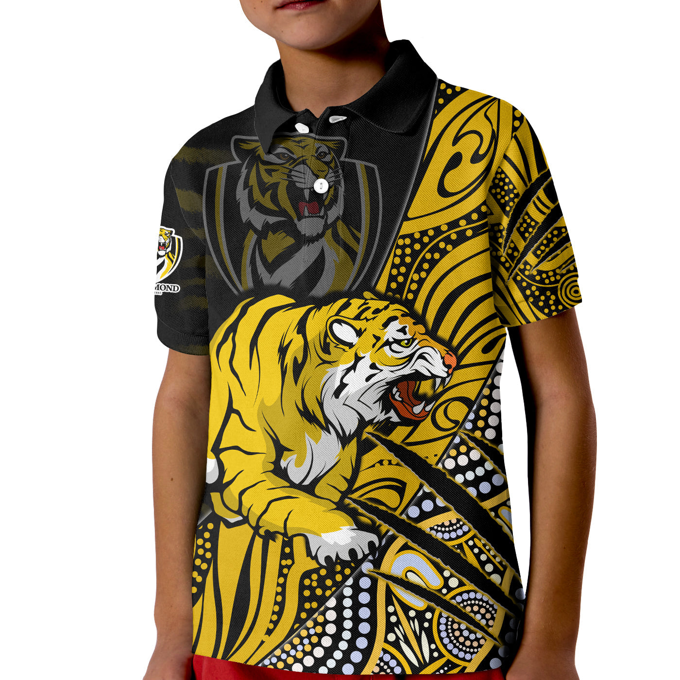 richmond-football-polo-shirt-kid-aboriginal-go-the-tigers-premiers