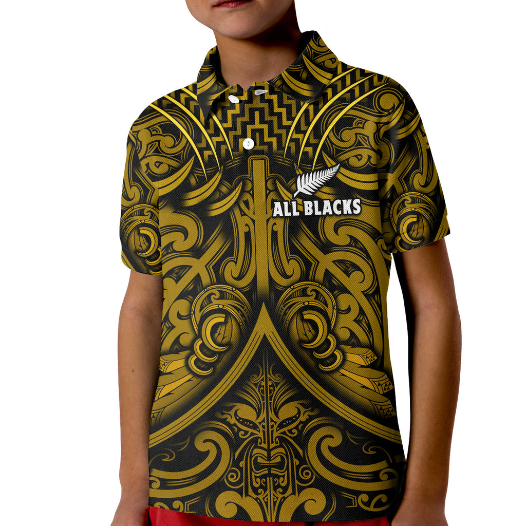 custom-text-and-number-new-zealand-silver-fern-rugby-polo-shirt-all-black-gold-nz-maori-pattern