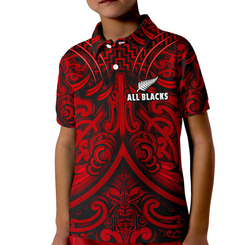 custom-text-and-number-new-zealand-silver-fern-rugby-polo-shirt-all-black-red-nz-maori-pattern