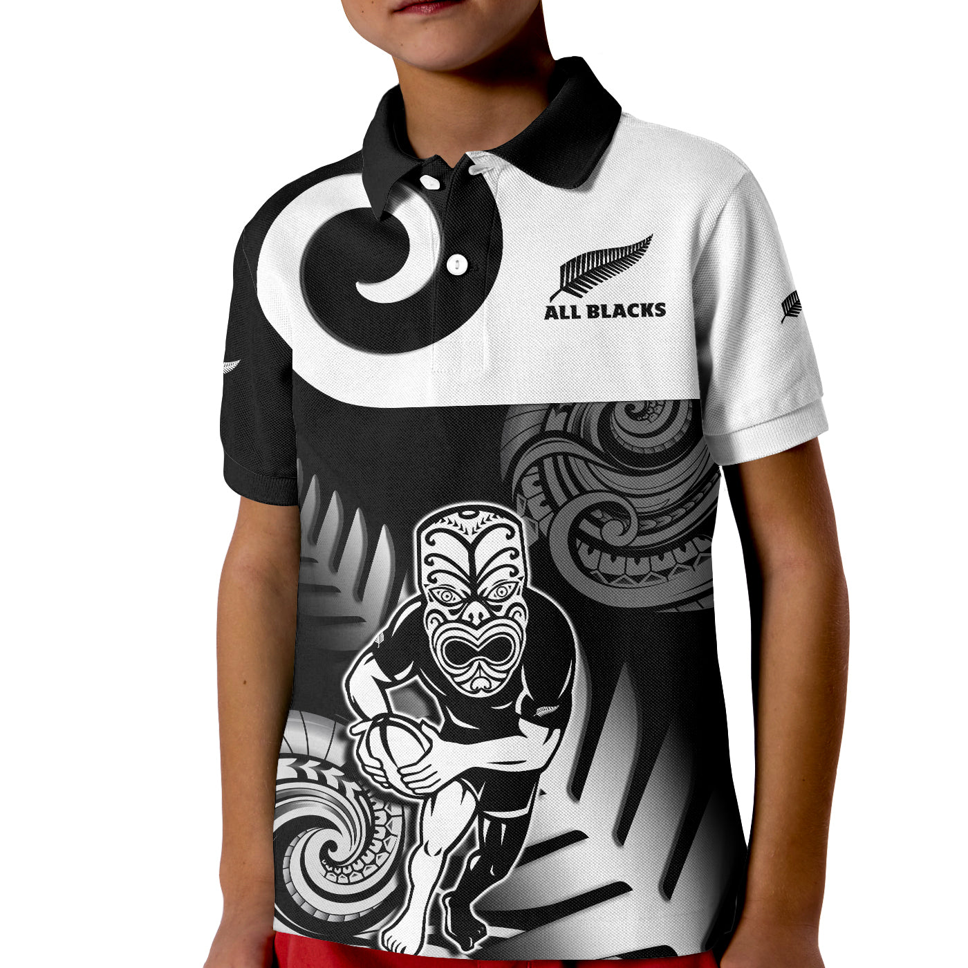 custom-text-and-number-new-zealand-silver-fern-rugby-polo-shirt-all-black-maori-koru