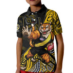 custom-text-and-number-richmond-football-polo-shirt-kid-aboriginal-go-the-tigers-mascot