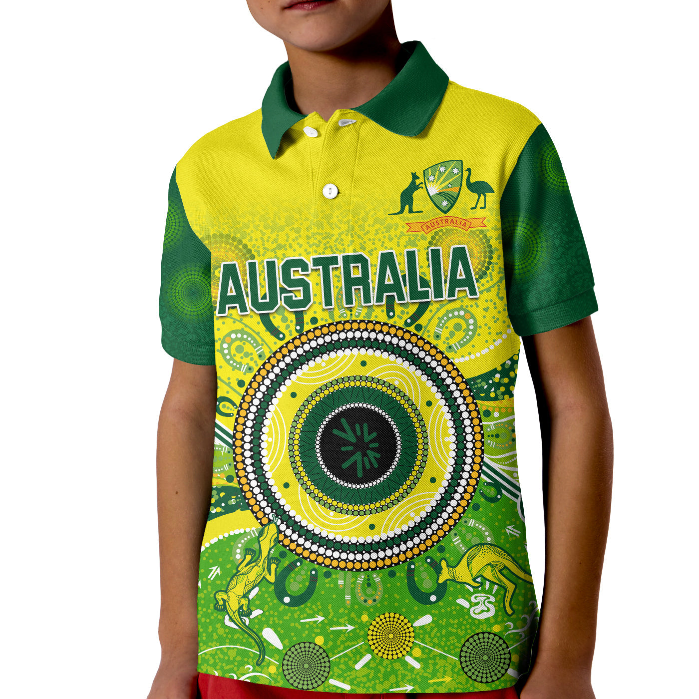 custom-text-and-number-australia-cricket-polo-shirt-kid-aboriginal-national-color-champion