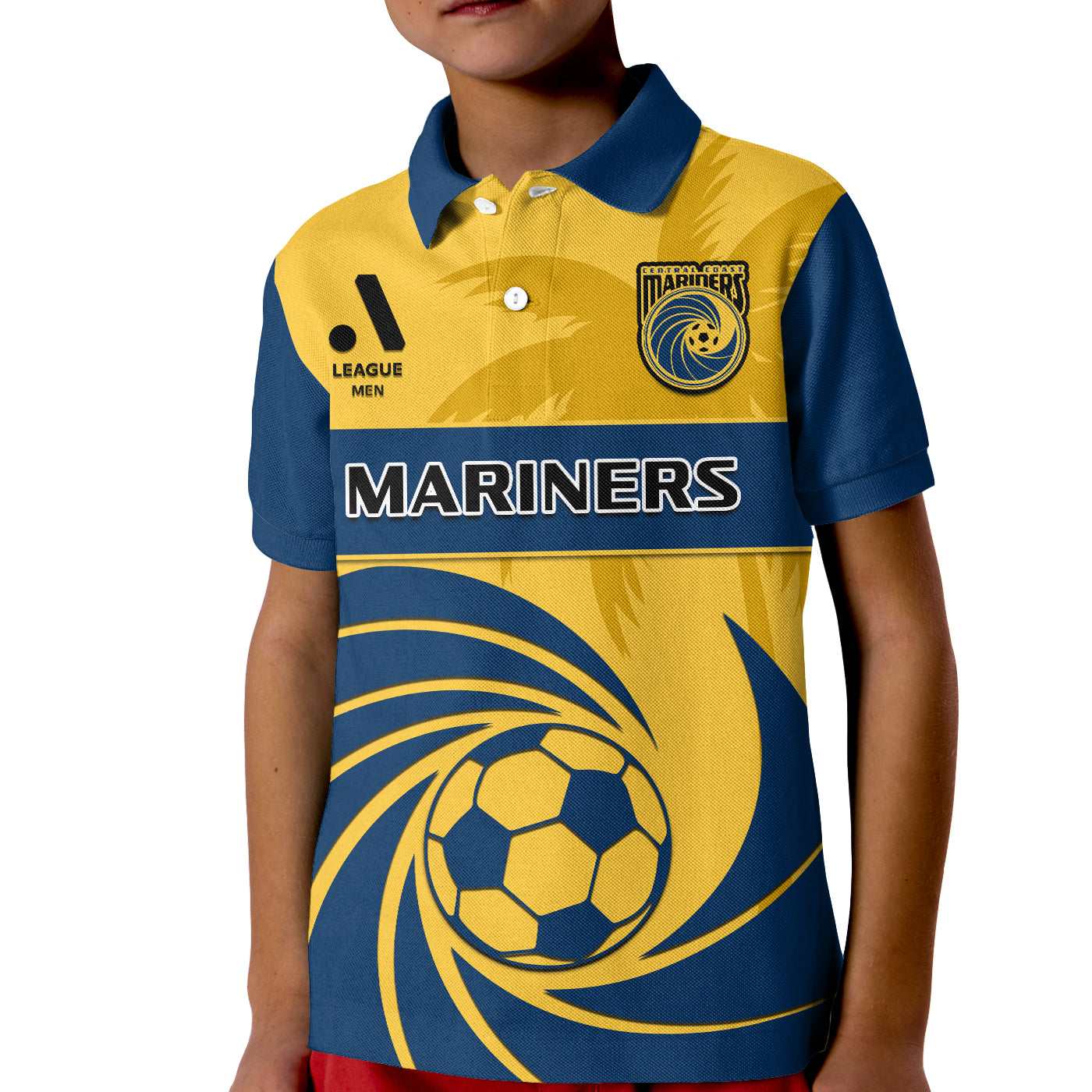 central-coast-football-polo-shirt-a-league-men-mariners-2004-palm-tree-simple-style