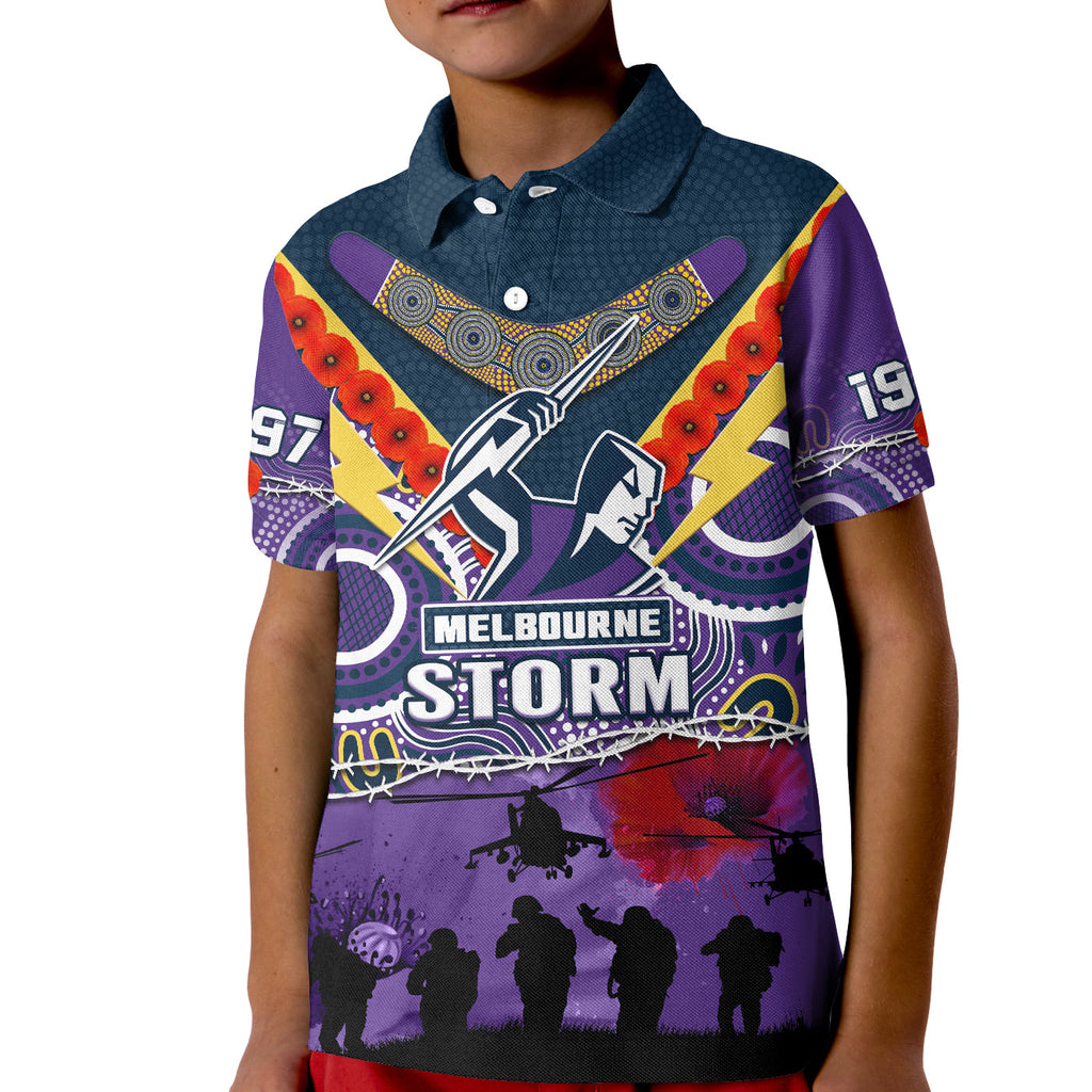 melbourne-storm-rugby-anzac-polo-shirt-kid-indigenous-poppy-australian-army
