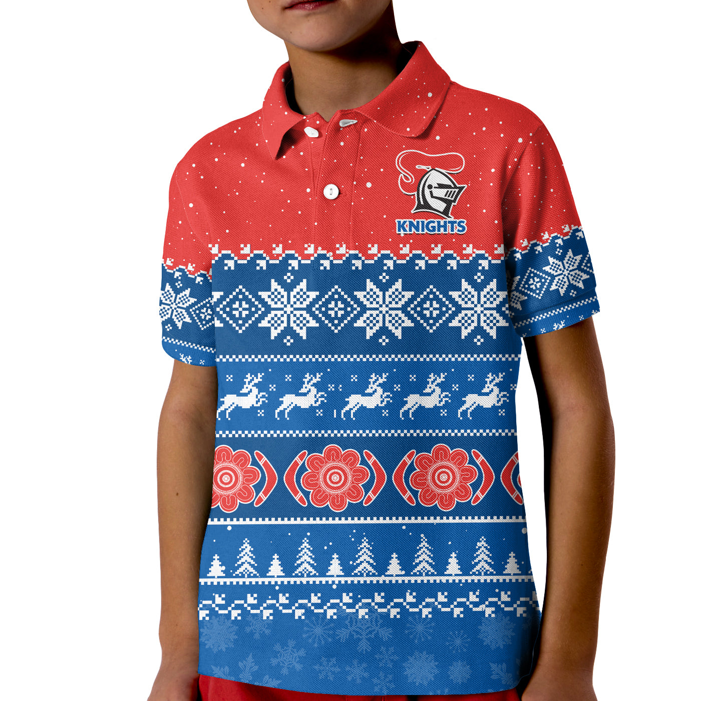 knights-rugby-polo-shirt-indigenous-newcastle-merry-christmas