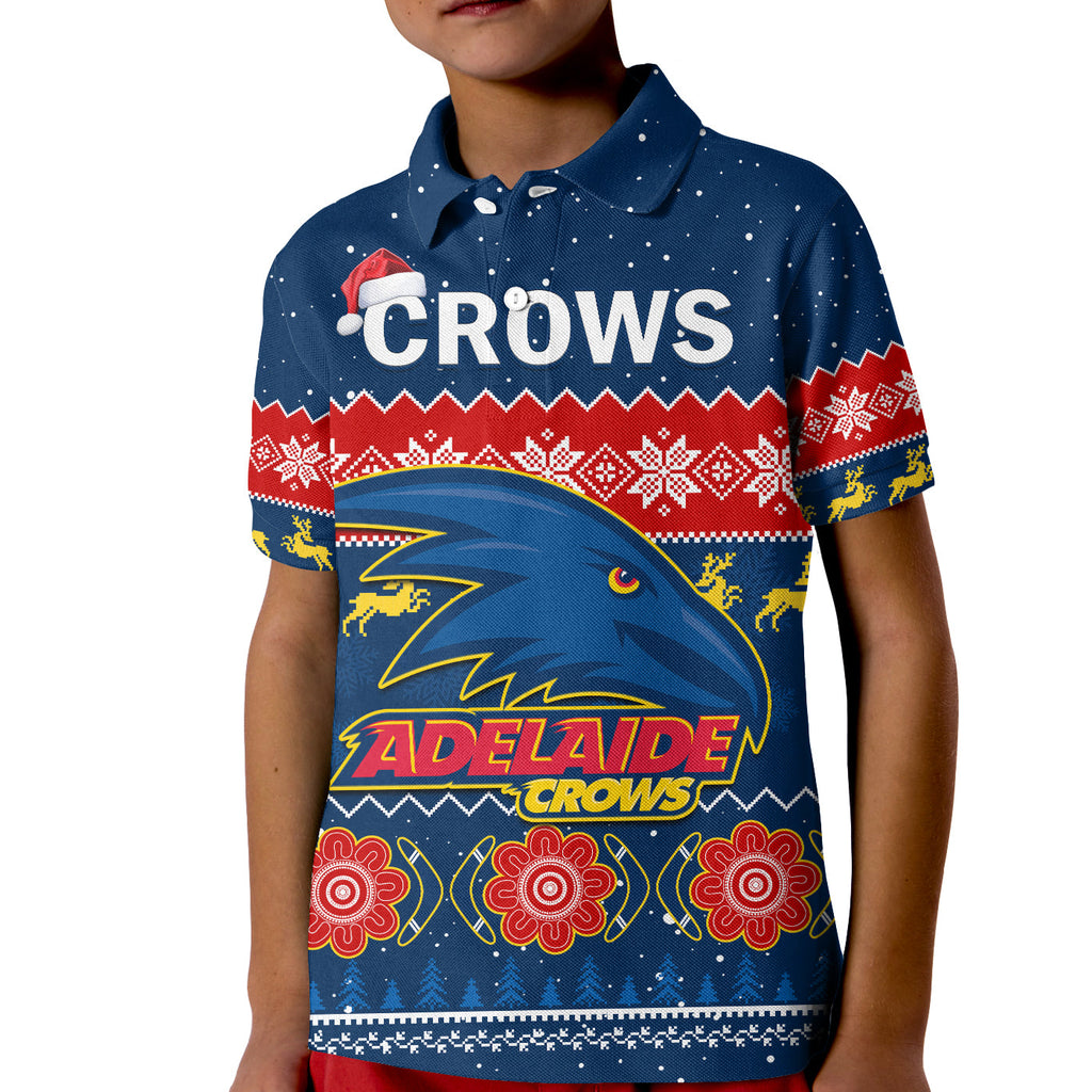adelaide-football-polo-shirt-kid-crows-indigenous-merry-christmas