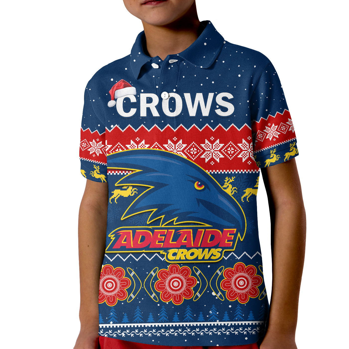 adelaide-football-polo-shirt-crows-indigenous-merry-christmas