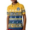 parramatta-eels-christmas-polo-shirt-kid-parra-aboriginal-art-merry-xmas
