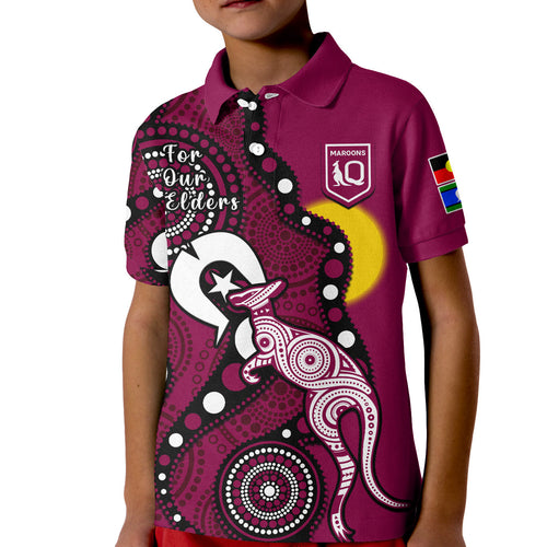 custom-text-and-number-maroons-rugby-naidoc-2023-polo-shirt-qld-for-our-elders-indigenous-art