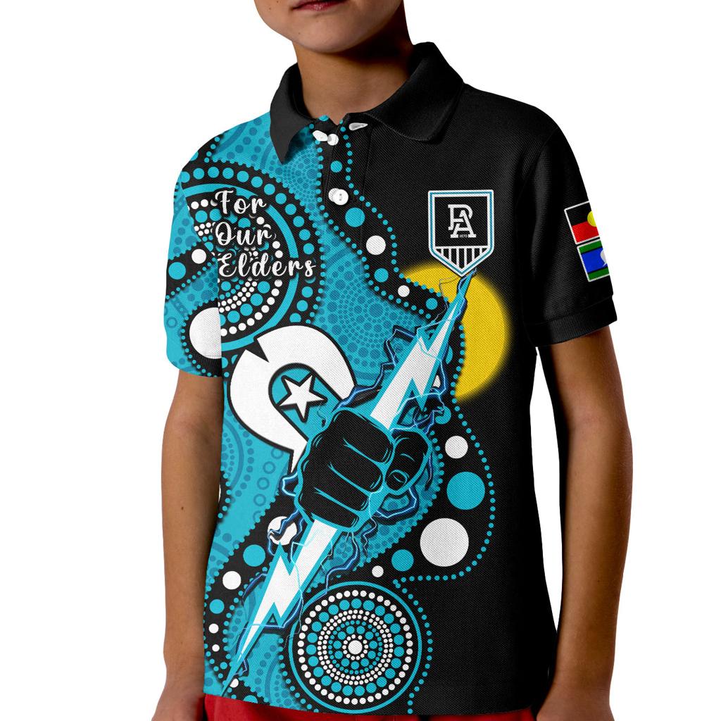 custom-text-and-number-port-adelaide-football-naidoc-2023-polo-shirt-kid-for-our-elders-indigenous-art