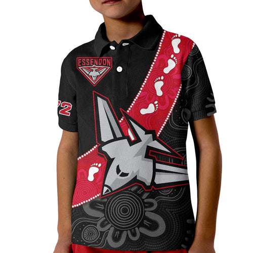 custom-text-and-number-essendon-football-polo-shirt-go-bombers-1872-aboriginal-art