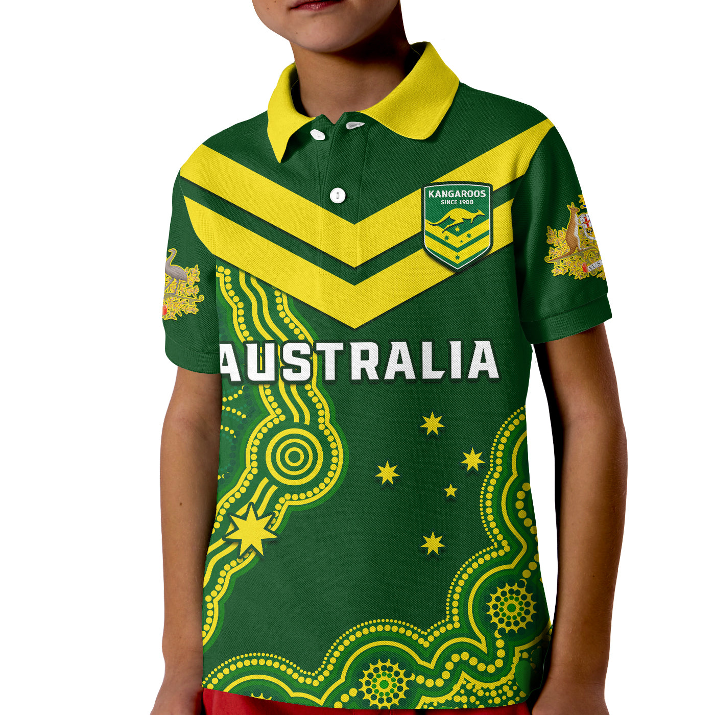 custom-text-and-number-australia-rugby-polo-shirt-kid-the-kangaroos-champions-pacific-indigenous