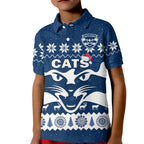 custom-personalised-cats-football-christmas-polo-shirt-kid-geelong-aboriginal-painting