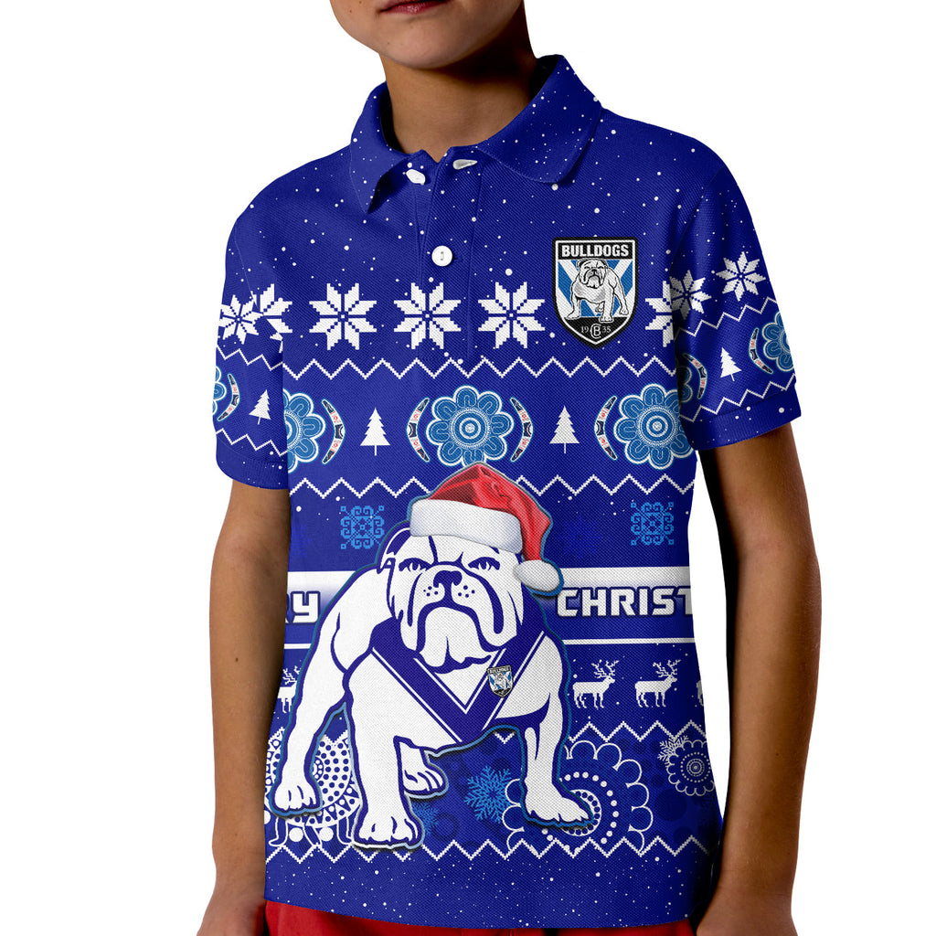 custom-personalised-bulldogs-rugby-christmas-polo-shirt-berries-merry-xmas-aboriginal-art