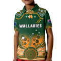 australia-rugby-polo-shirt-kid-wallabies-kangaroo-green-aboriginal
