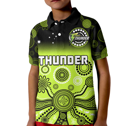custom-text-and-number-thunder-polo-shirt-kid-sydney-gradient-aboriginal-art