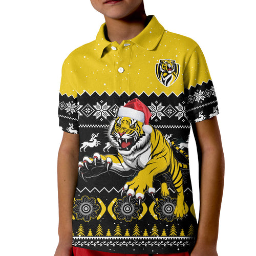 richmond-football-polo-shirt-tigers-indigenous-merry-christmas