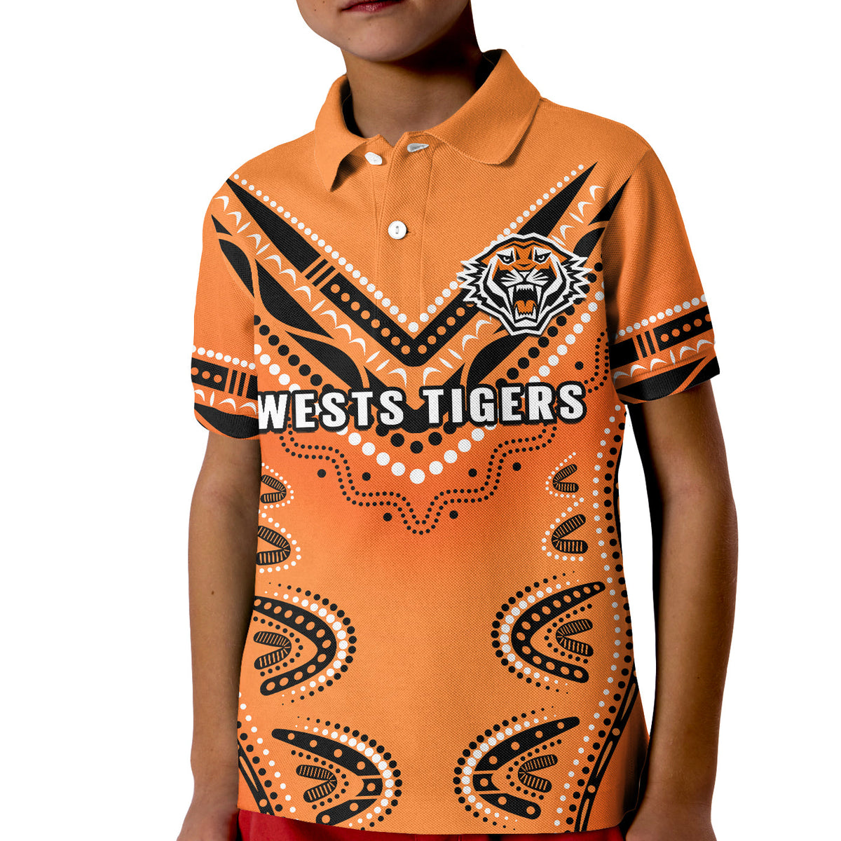 custom-text-and-number-wests-tigers-polo-shirt-kid-indigenous-original-style