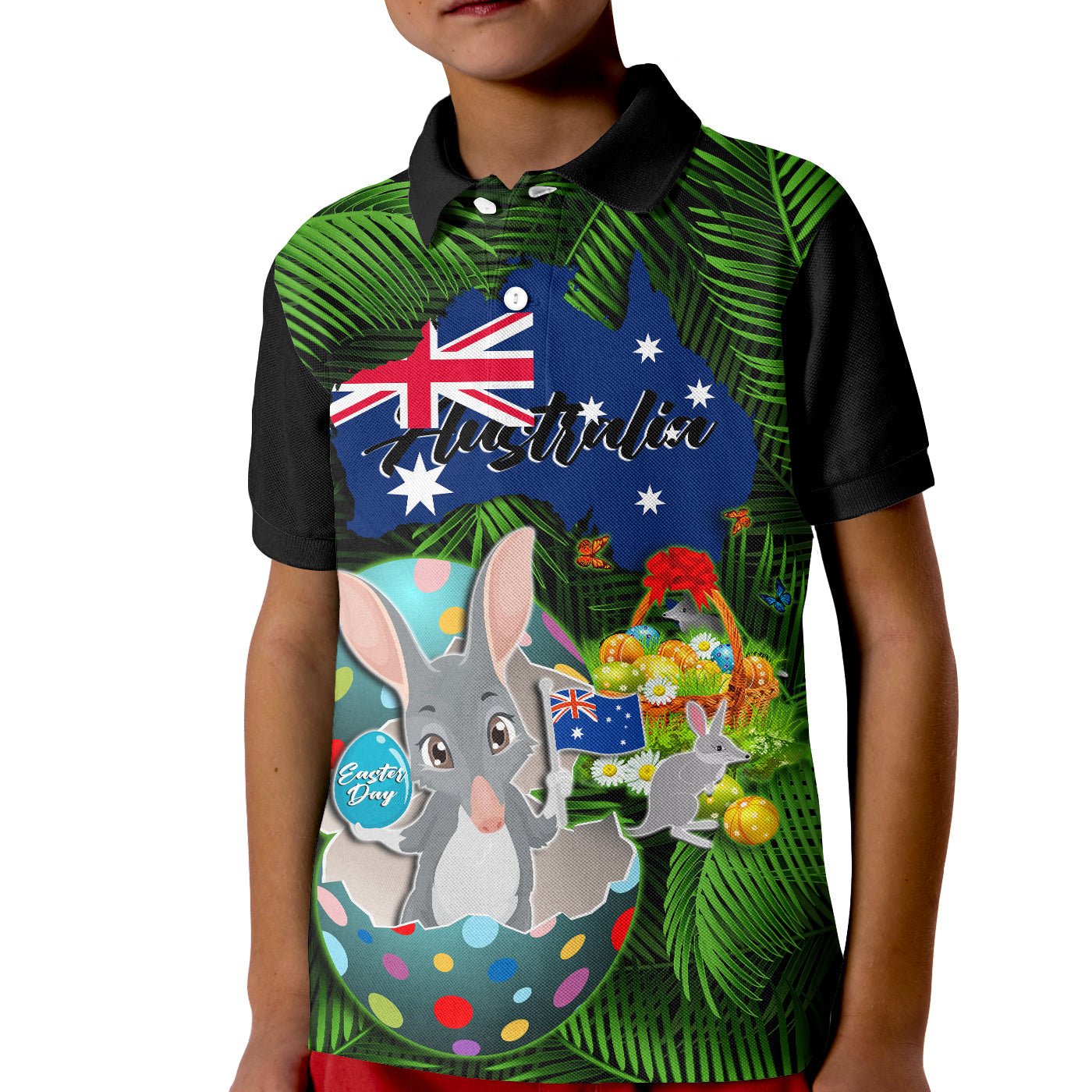 custom-personalised-australia-easter-day-polo-shirt-bilby-with-eggs-tropical-style
