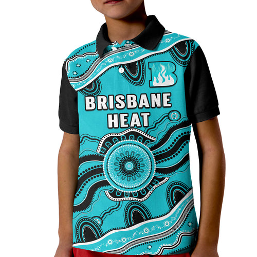 custom-text-and-number-brisbane-heat-cricket-polo-shirt-aboriginal-painting