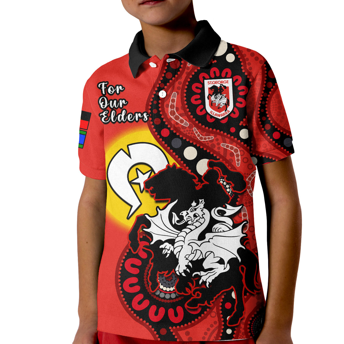 custom-text-and-number-dragons-rugby-naidoc-2023-polo-shirt-for-our-elders-aboriginal