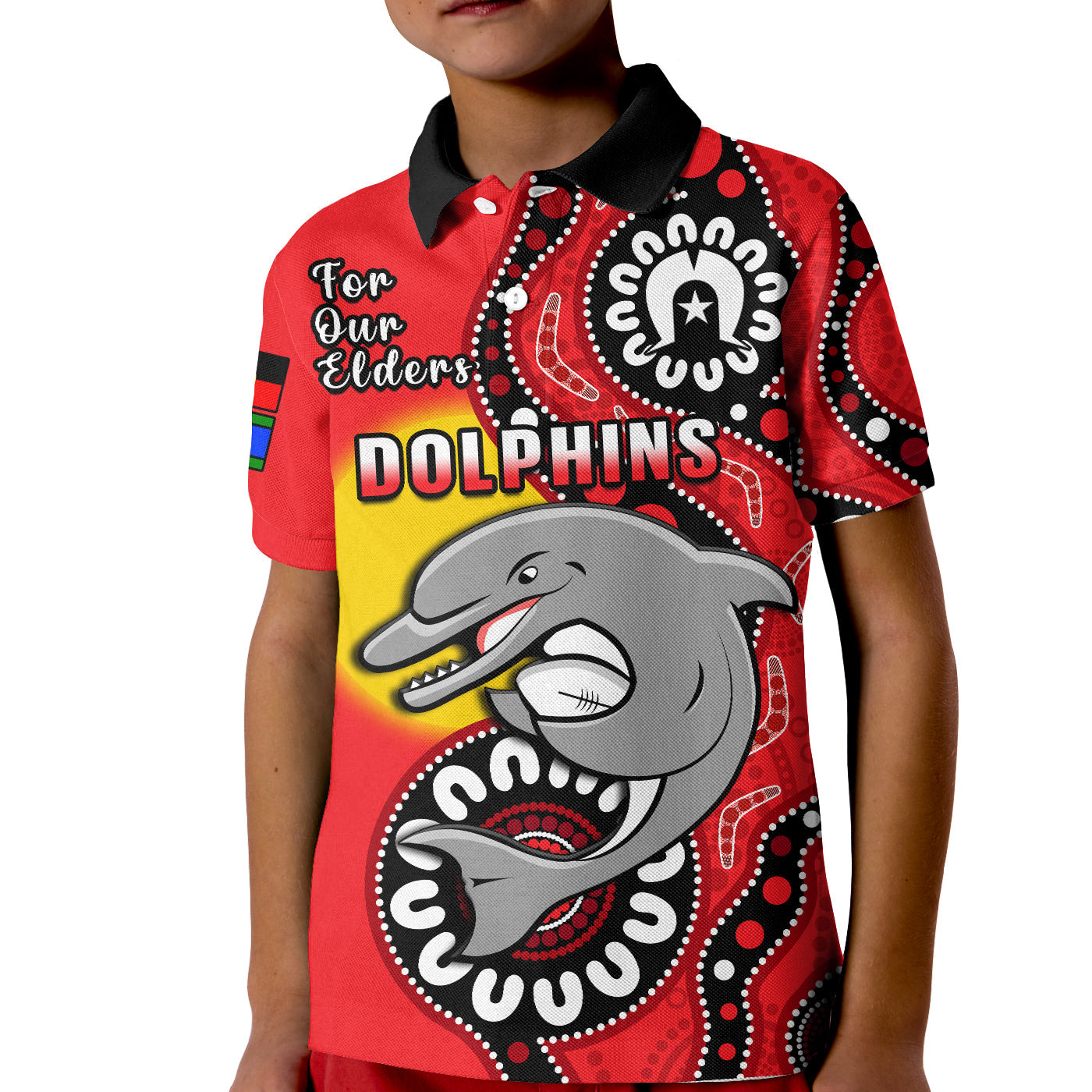 dolphins-rugby-naidoc-2023-polo-shirt-kid-for-our-elders-aboriginal