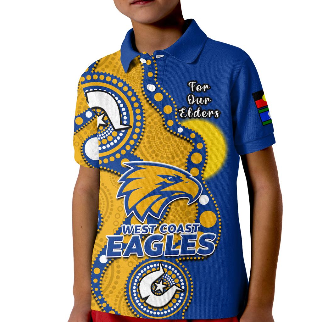 west-coast-eagles-football-naidoc-2023-polo-shirt-kid-indigenous-for-our-elders