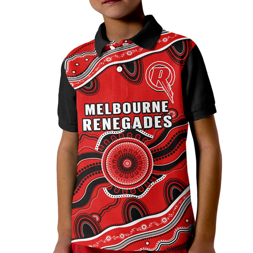 custom-text-and-number-renegades-cricket-polo-shirt-kid-melbourne-aboriginal-painting