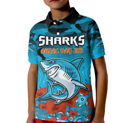 sharks-anzac-2023-polo-shirt-kid-camouflage-poppy-mix-aboriginal