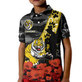 custom-text-and-number-richmond-football-anzac-2023-polo-shirt-kid-tigers-aboriginal-mix-poppy-camouflage