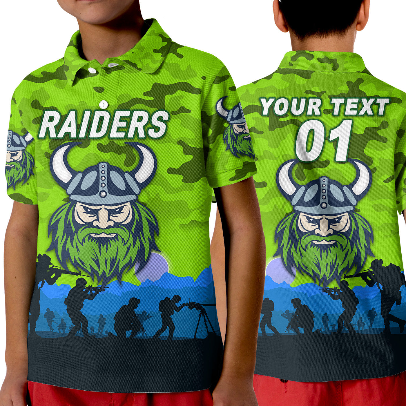 custom-personalised-canberra-raiders-anzac-2022-polo-shirt-simple-style