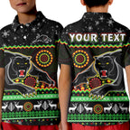 custom-personalised-panthers-christmas-polo-shirt-aboriginal-pattern-penrith-black-version