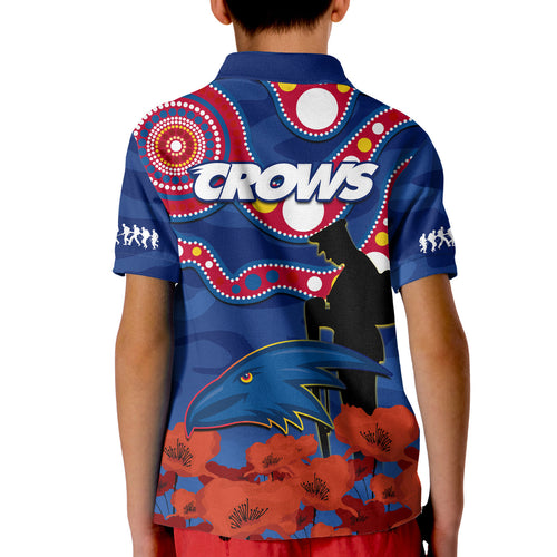 adelaide-football-anzac-2023-polo-shirt-kid-crows-aboriginal-mix-poppy-camouflage