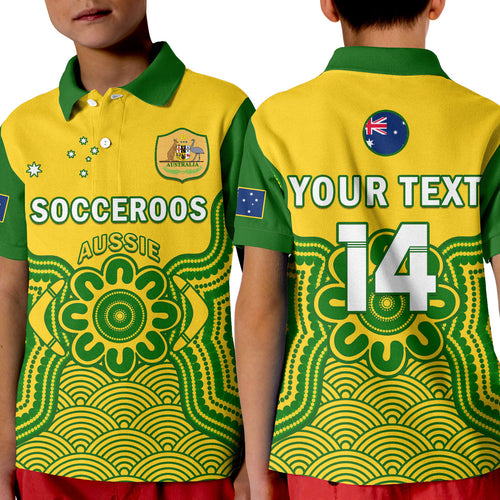 custom-text-and-number-australia-soccer-polo-shirt-kid-socceroos-aboriginal-go-champions-world-cup-2022