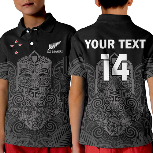 custom-text-and-number-new-zealand-tiki-rugby-polo-shirt-kid-nz-maori-koru-pattern-ver01