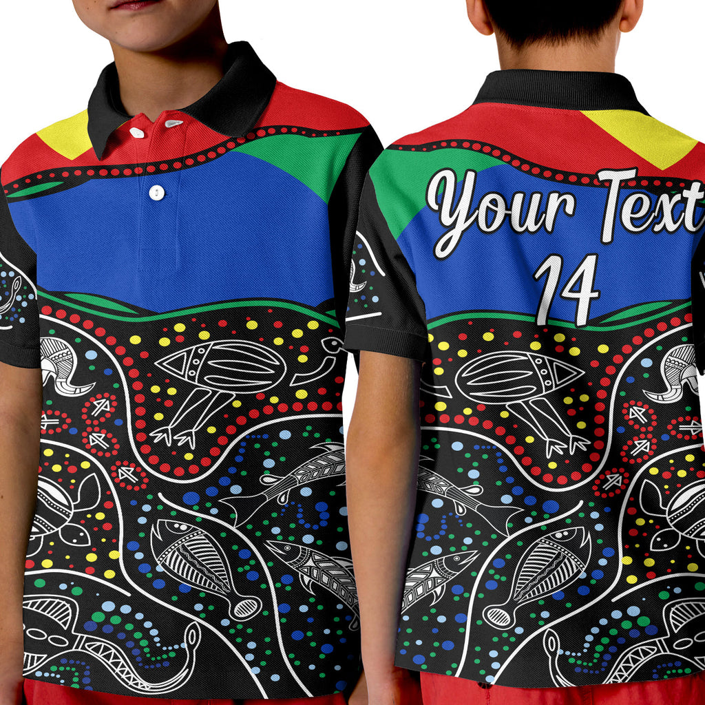 custom-text-and-number-naidoc-week-polo-shirt-kid-national-aborigines-and-torres-strait-islander-animals-aboriginal-art