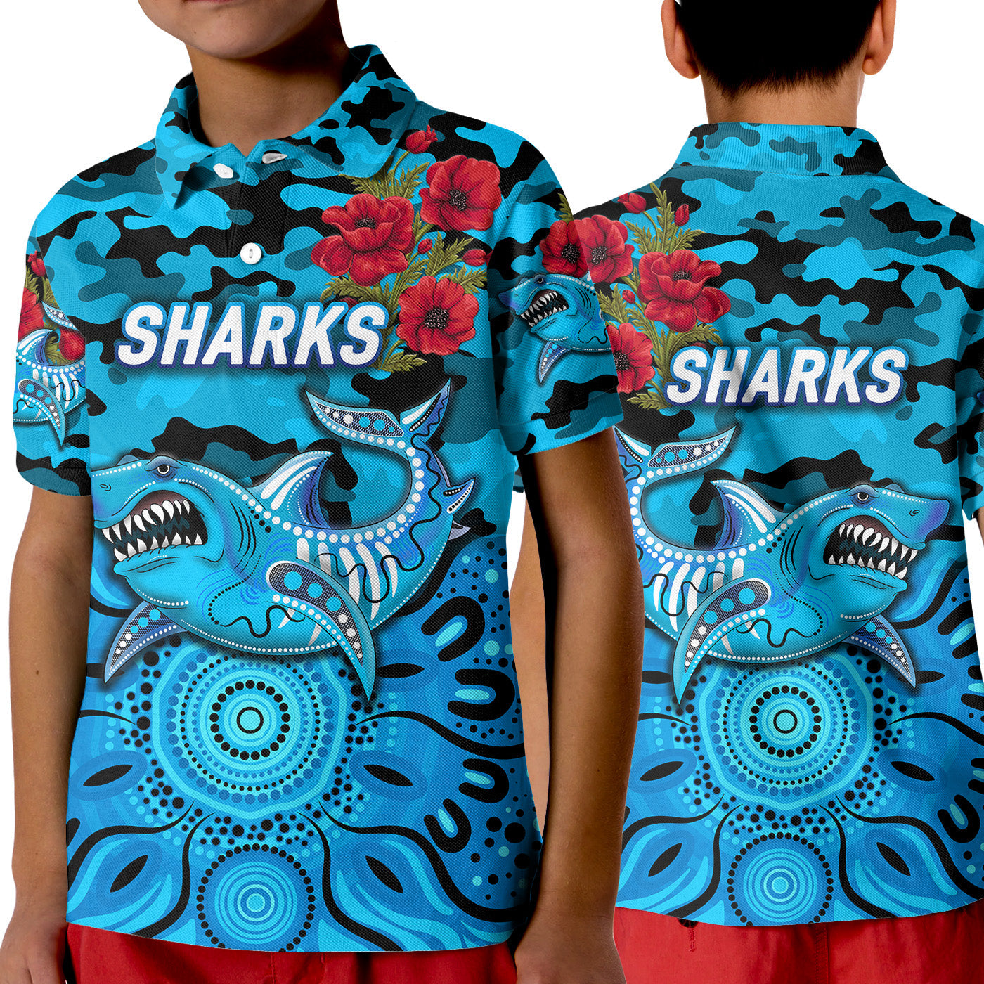 cronulla-sutherland-sharks-anzac-2022-polo-shirt-indigenous-vibes