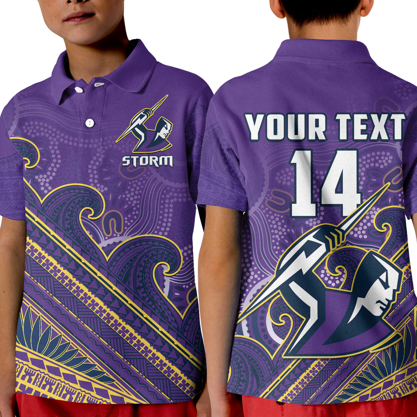 custom-text-and-number-storm-rugby-polo-shirt-melbourne-pasifika-aboriginal-gradient-polynesian