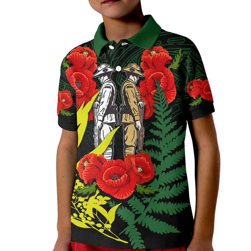 anzac-day-polo-shirt-maori-patterns-green-color