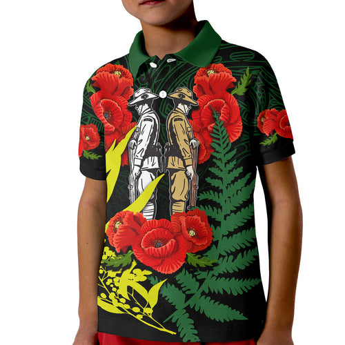anzac-day-polo-shirt-maori-patterns-green-color