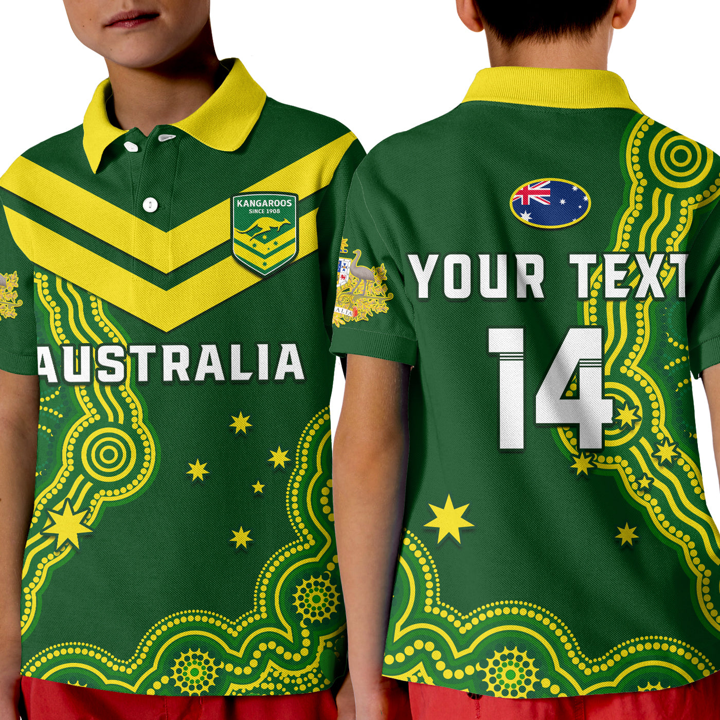 custom-text-and-number-australia-rugby-polo-shirt-kid-the-kangaroos-champions-pacific-indigenous