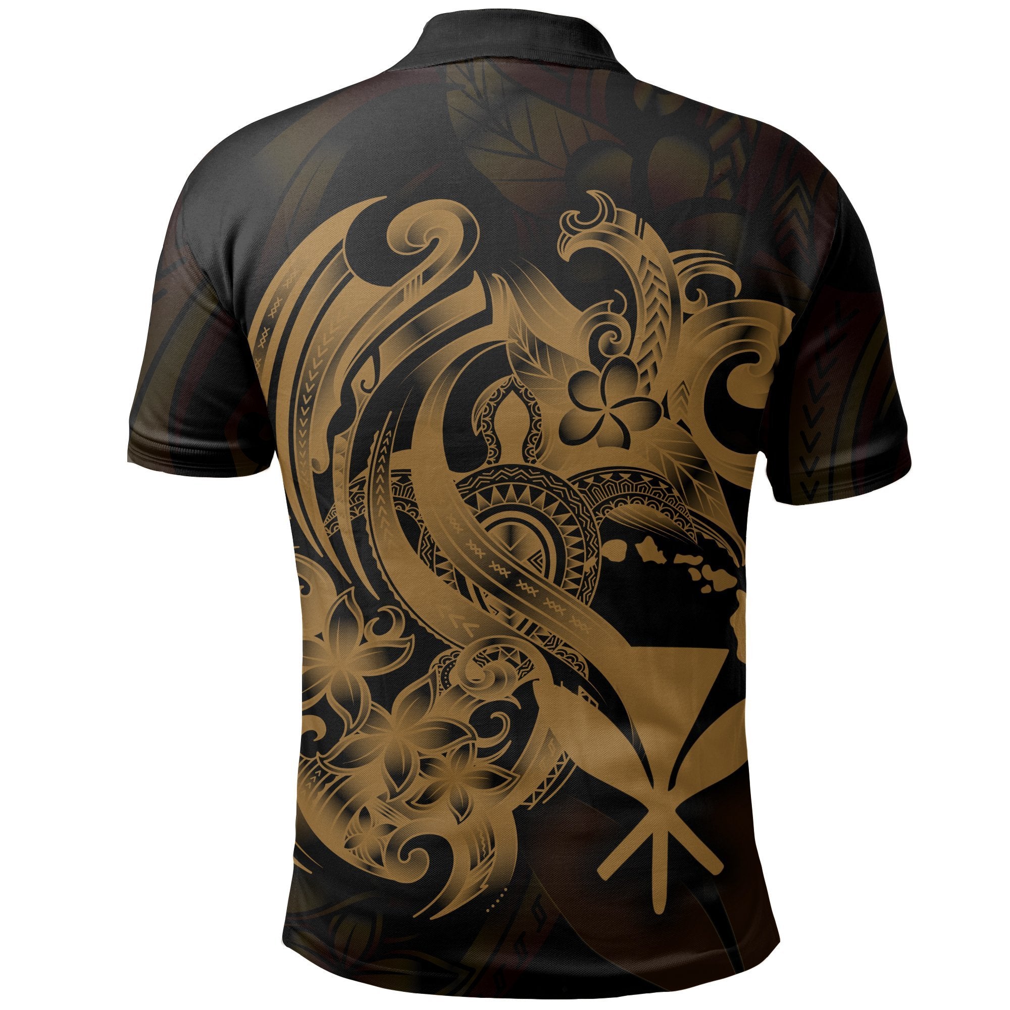 hawaii-all-over-polo-shirt-kanaka-maoli-gold-turtle