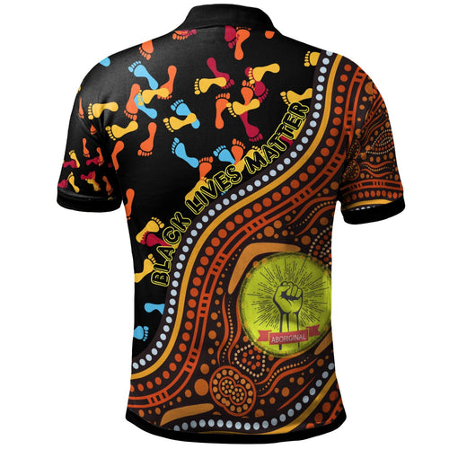 custom-text-polo-shirt-aboriginal-style-flag-black-live-matter